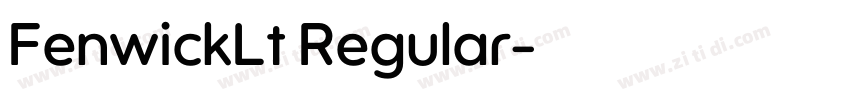 FenwickLt Regular字体转换